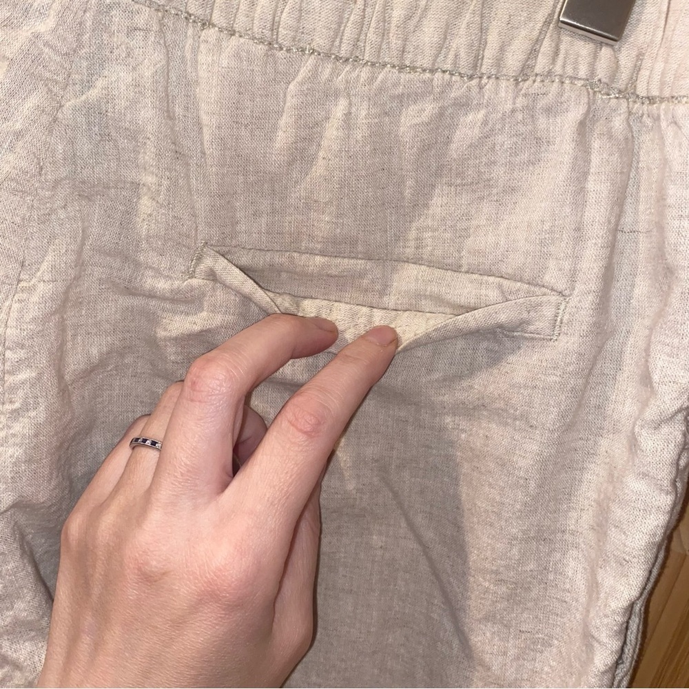 H&M Linen Blend Pants Size Medium - Picture 8 of 15